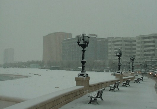 La neve di Bari nell'aprile 2003