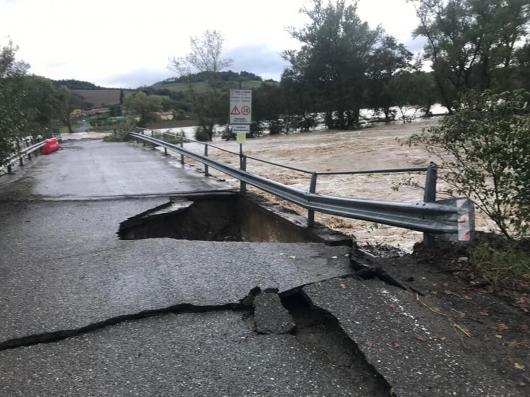 La situazione in ValdiCecina (Fonte immagine: Pisa Today)