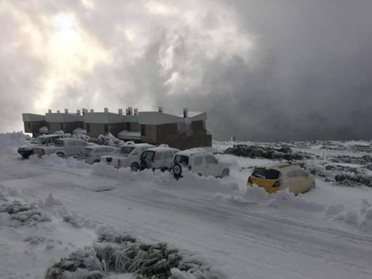 Las Palmas con la neve, un paesaggio piuttosto insolito