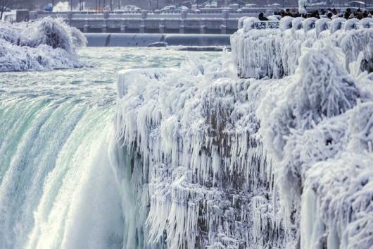 Le Cascate del Niagara sono completamente gelate