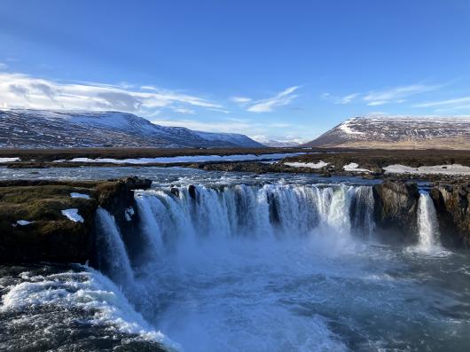 Le cascate di Godafoss, nord Islanda