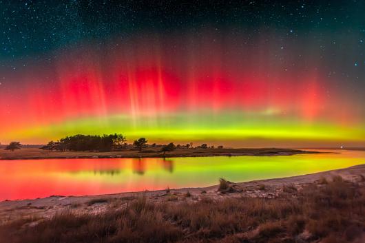 Lo spettacolo di stanotte in Germania - Credits: Klaus Haase da Nothafen Darß.