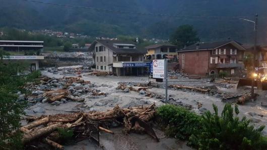 Maltempo a Nairdo (BS), fonte quibrescia.it