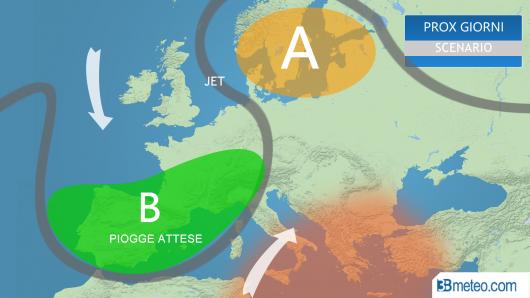 maltempo sull'Europa occidentale