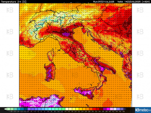 Massime attese mercoledì