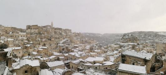 Matera imbiancata (foto di Stefano Auletta)
