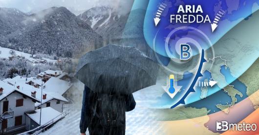 Meteo. Da mercoledì torna la pioggia