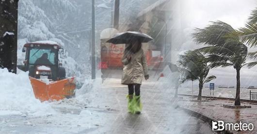 Meteo. Da San Valentino tornano piogge e nevicate