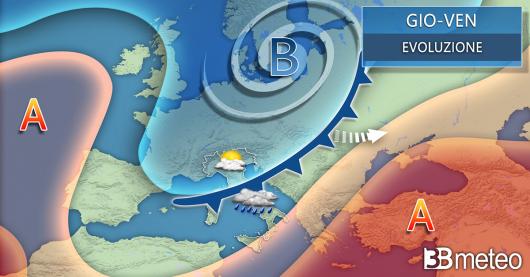 Meteo. Evoluzione fino a venerdì