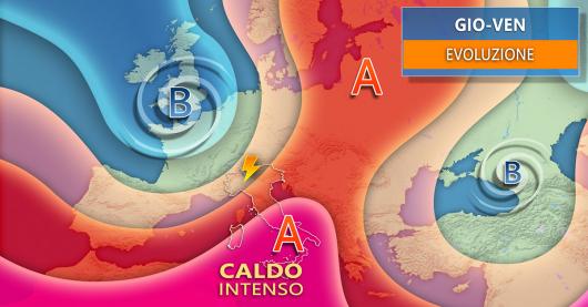 Meteo. Evoluzione per giovedì e venerdì
