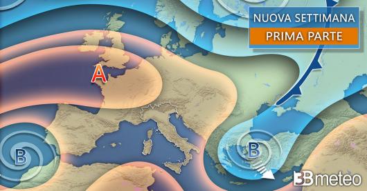Meteo. Inizio prossima settimana