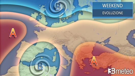 Meteo. Tendenza weekend 6-7 novembre