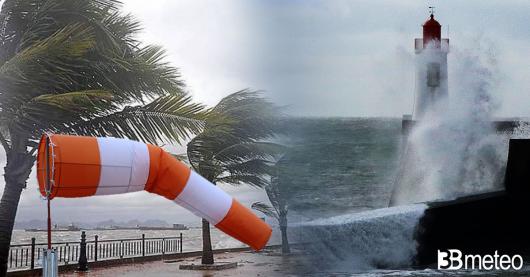 Meteo. Venti forti e mareggiate sull'Italia