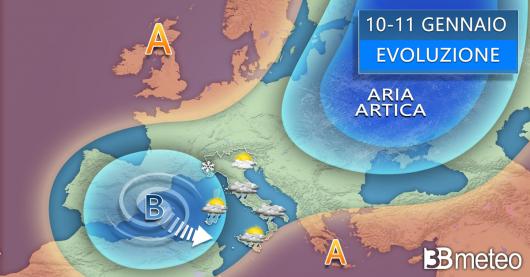 Meteo 10-11 gennaio