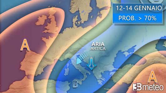 Meteo 12-14 gennaio