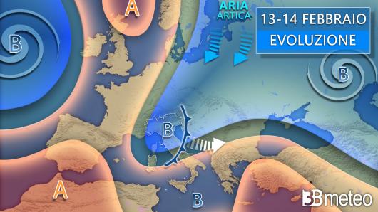Meteo 13-14 febbraio