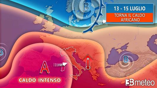 Meteo 13-15 luglio