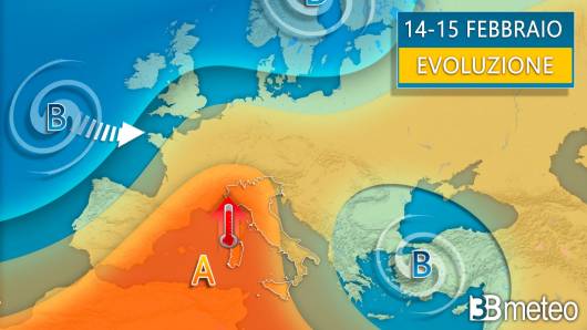 Meteo 14-15 febbraio