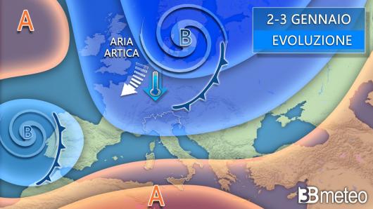 Meteo 2-3 gennaio