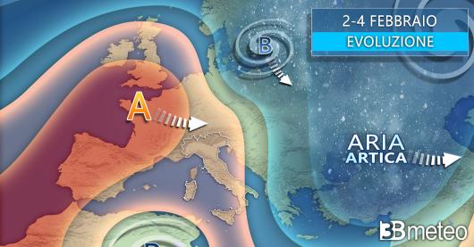 Meteo 2-4 febbraio