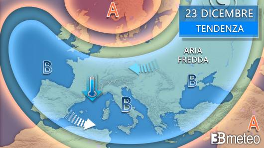 Meteo 23 dicembre