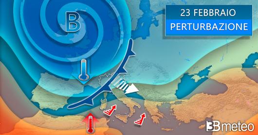 Meteo 23 febbraio