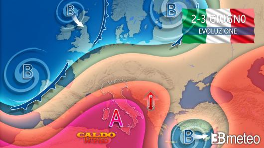 Meteo 2/3 giugno