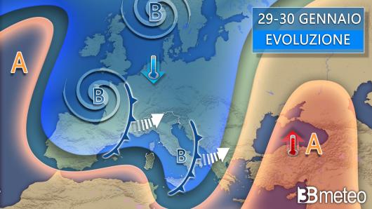 Meteo 29-30 gennaio