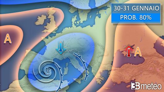 Meteo 30-31 gennaio