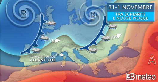 Meteo 31 ottobre - 1° novembre
