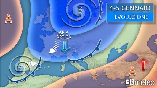 Meteo 4-5 gennaio
