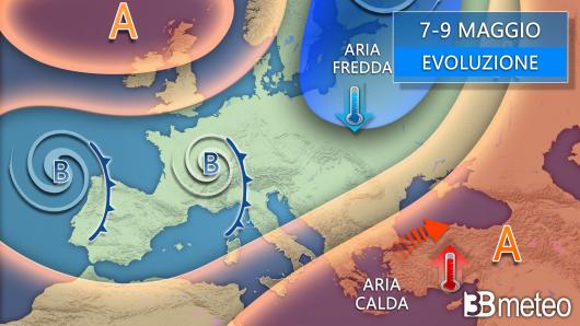 Meteo 7-9 maggio