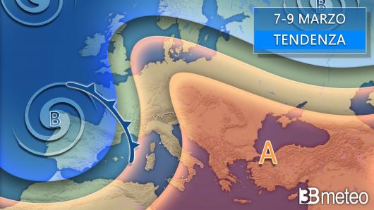 Meteo 7-9 marzo