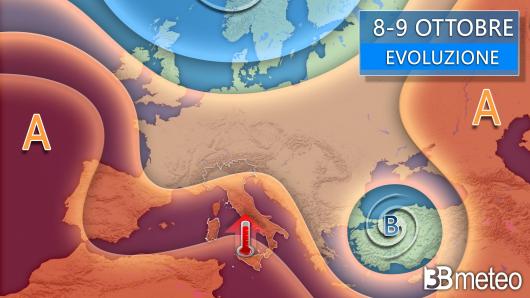 Meteo 8-9 ottobre