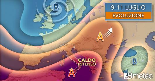 Meteo 9-11 luglio
