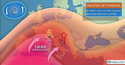 Meteo: anticiclone africano in rimonta sull'Europa nella nuova settimana