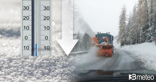 Meteo - Breve ma incisiva irruzione fredda a inizio settimana con neve fino a quote collinari