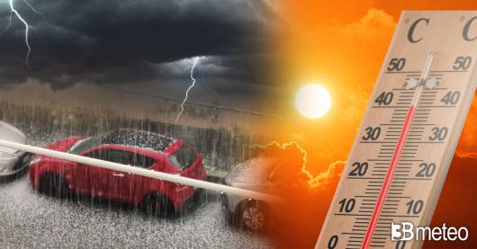 Meteo - Caldo africano verso il top ma in arrivo anche forti temporali e grandine