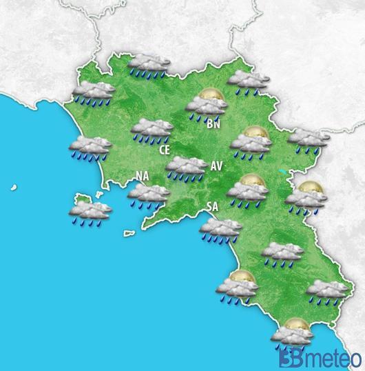Meteo Campania maltempo in arrivo