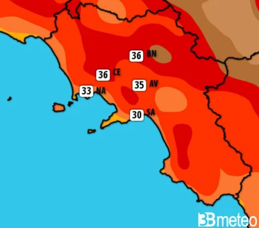 Meteo Campania: nuova ondata di caldo in arrivo
