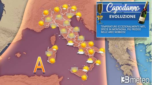 Meteo Capodanno in Italia