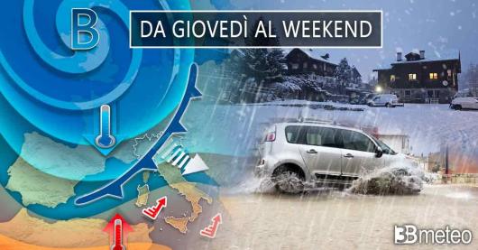 Meteo da giovedì al weekend
