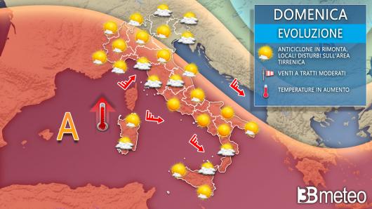 Meteo domenica 2 ottobre