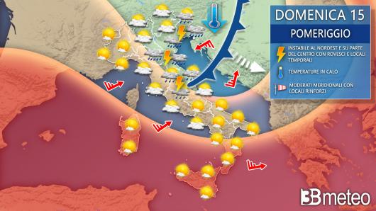 Meteo - Domenica pomeriggio/sera