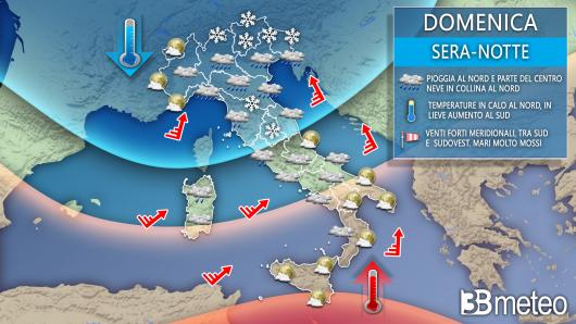 Meteo domenica sera-notte