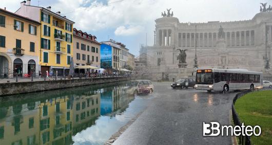 Meteo domenica tra sprazzi di sole e temporali sull'Italia