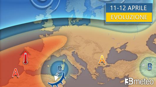 Meteo - Evoluzione 11-12 aprile