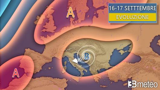 Meteo evoluzione 16-17 settembre