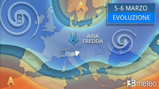 Meteo evoluzione 5-6 marzo