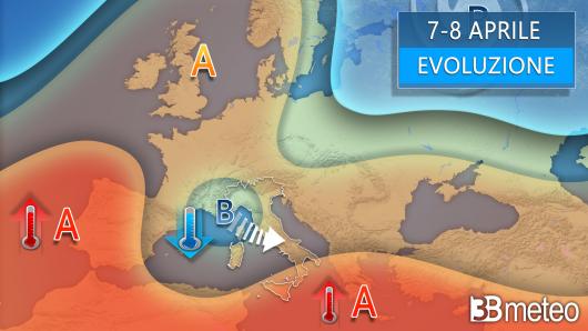 Meteo evoluzione 7-8 maggio